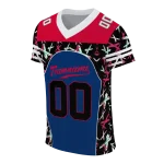 custom fresno state bulldogs brushstroke xs blue black jersey best selling