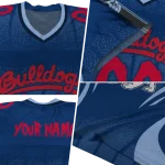 custom fresno state bulldogs dynamic dots blue jersey best selling