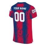 custom fresno state bulldogs rugged stripes red jersey best selling