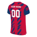 custom fresno state bulldogs stripe block red jersey best selling