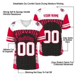 custom fresno state bulldogs tire arrows red black white jersey best selling
