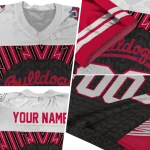 custom fresno state bulldogs tire arrows red black white jersey best selling