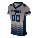 custom georgetown hoyas halftone sweep grey black jersey best selling