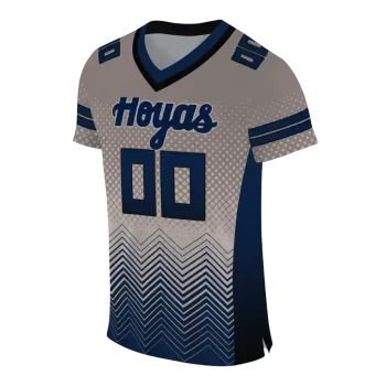 custom georgetown hoyas halftone sweep grey black jersey fashion forward