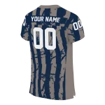 custom georgetown hoyas stripe splatter blue jersey best selling