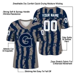 custom georgetown hoyas stripe splatter blue jersey best selling