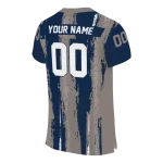 custom georgetown hoyas striped texture blue jersey best selling