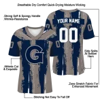 custom georgetown hoyas striped texture blue jersey best selling