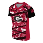 custom georgia bulldogs camo shatter red jersey best selling