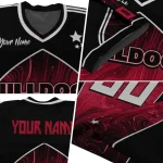 custom georgia bulldogs halftone slant red black jersey best selling