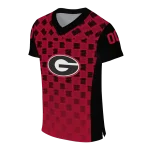 custom georgia bulldogs stacked rectangle red jersey best selling