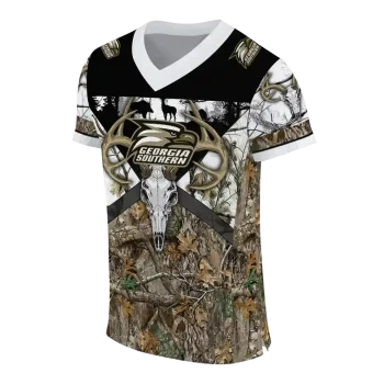 custom georgia southern eagles antler skull camouflage hunting jersey fashion forward