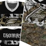 custom georgia southern eagles antler skull camouflage hunting jersey best selling
