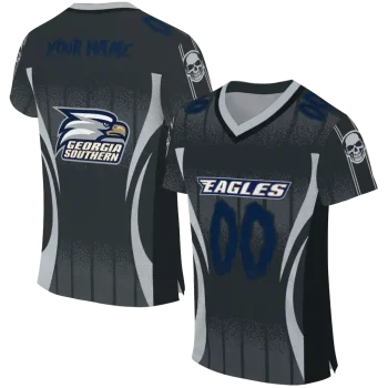 custom georgia southern eagles dynamic dots grey jersey best selling