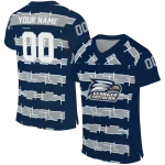 custom georgia southern eagles layered grids blue jersey best selling