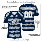 custom georgia southern eagles layered grids blue jersey best selling