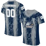 custom georgia southern eagles rugged stripes blue jersey best selling