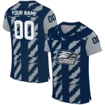 custom georgia southern eagles stripe block blue jersey best selling
