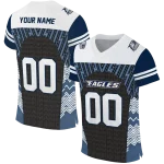 custom georgia southern eagles tire arrows blue black white jersey best selling