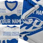 custom georgia state panthers dripping flames blue white jersey best selling