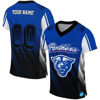 custom georgia state panthers halftone flow blue black jersey best selling