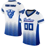 custom georgia state panthers halftone sweep white black jersey best selling