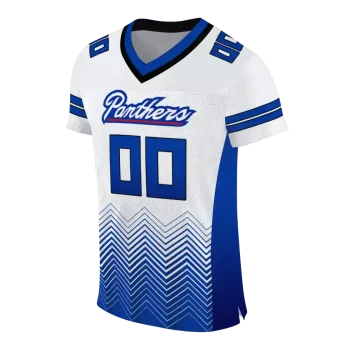 custom georgia state panthers halftone sweep white black jersey fashion forward