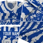 custom georgia state panthers stripe splatter blue jersey best selling