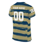 custom georgia tech yellow jackets art stripe gold jersey best selling