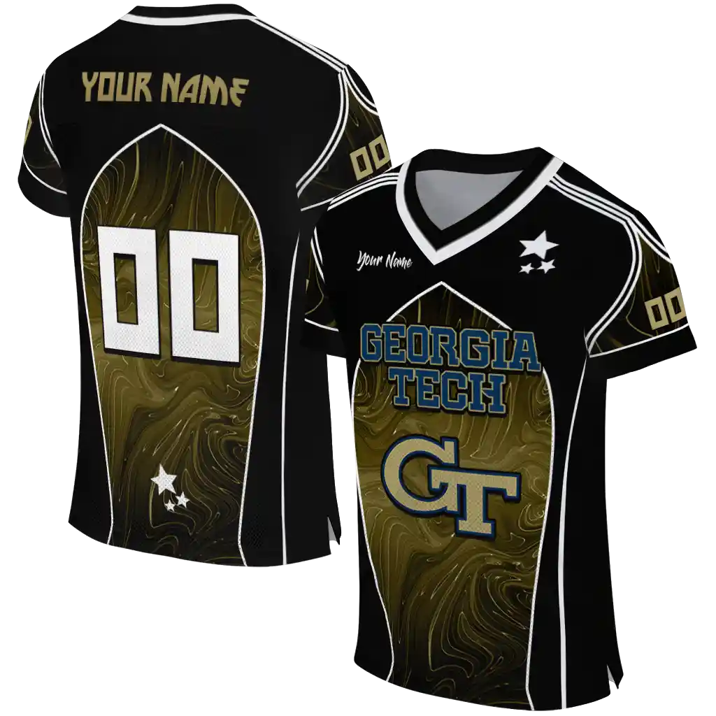 custom georgia tech yellow jackets halftone slant gold black jersey best selling custom georgia tech yellow jackets halftone slant gold black jersey best selling