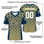 custom georgia tech yellow jackets stacked rectangle gold jersey best selling