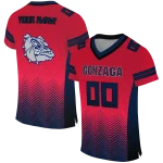 custom gonzaga bulldogs halftone sweep red black jersey best selling