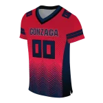 custom gonzaga bulldogs halftone sweep red black jersey best selling