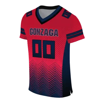 custom gonzaga bulldogs halftone sweep red black jersey fashion forward