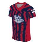 custom gonzaga bulldogs stripe splatter blue jersey best selling