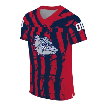custom gonzaga bulldogs stripe splatter blue jersey fashion forward