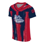 custom gonzaga bulldogs striped texture blue jersey best selling