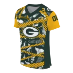 custom green bay packers camo shatter green jersey best selling