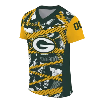 custom green bay packers camo shatter green jersey fashion forward