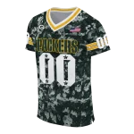 custom green bay packers camouflage abstract green jersey best selling