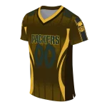 custom green bay packers dynamic dots gold jersey best selling