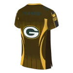 custom green bay packers dynamic dots gold jersey best selling