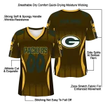 custom green bay packers dynamic dots gold jersey best selling