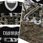 custom hawaii rainbow warriors antler skull camouflage hunting jersey best selling