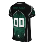 custom hawaii rainbow warriors halftone slant green black jersey best selling