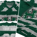 custom hawaii rainbow warriors layered grids green jersey best selling