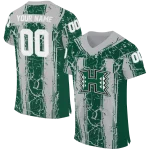 custom hawaii rainbow warriors rugged stripes green jersey best selling
