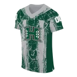custom hawaii rainbow warriors rugged stripes green jersey best selling