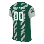 custom hawaii rainbow warriors stripe block green jersey best selling
