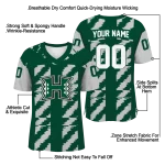 custom hawaii rainbow warriors stripe block green jersey best selling